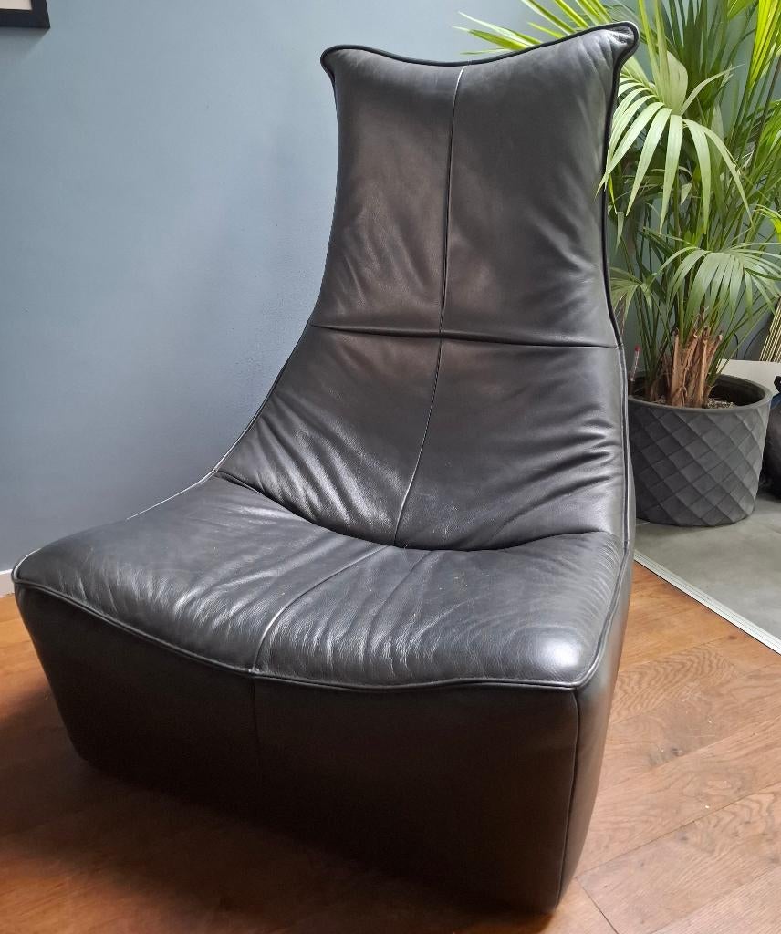 Fijne design stoel - leer, Ophalen, Zo goed als nieuw, 75 tot 100 cm, Leer