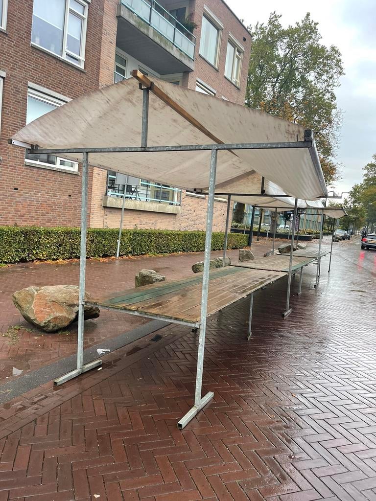 2 ,3 en 4 meter kraam, Ophalen, Zo goed als nieuw