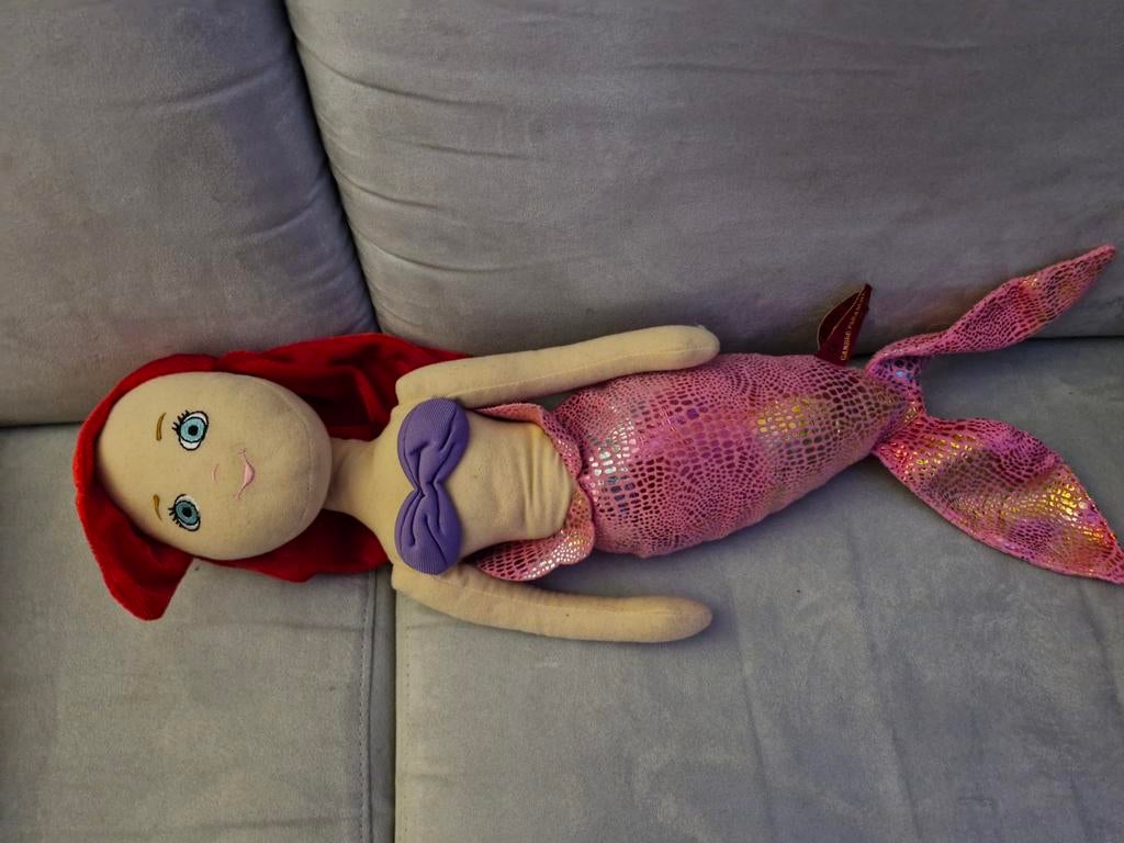 Ariel de zeemeermin knuffel, Kinderen en Baby's, Speelgoed | Knuffels en Pluche, Ophalen of Verzenden, Zo goed als nieuw, Overige typen