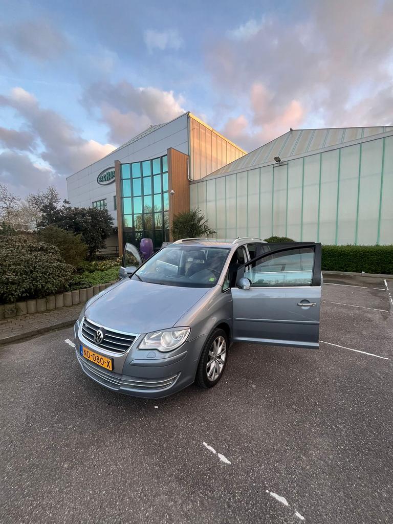 Volkswagen Touran 1.4 TSI R-line 103KW 5P 2009 Grijs, Auto's, Bluetooth, Stof, 4 cilinders, 14 km/l