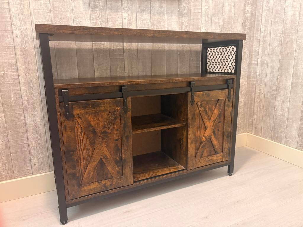 Mooi dressoir ( Industrieel), Met deur(en), Zo goed als nieuw, Industrieel, 25 tot 50 cm