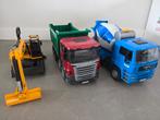 Bruder vrachtauto, cementwagen of hijskraan, Ophalen, Gebruikt