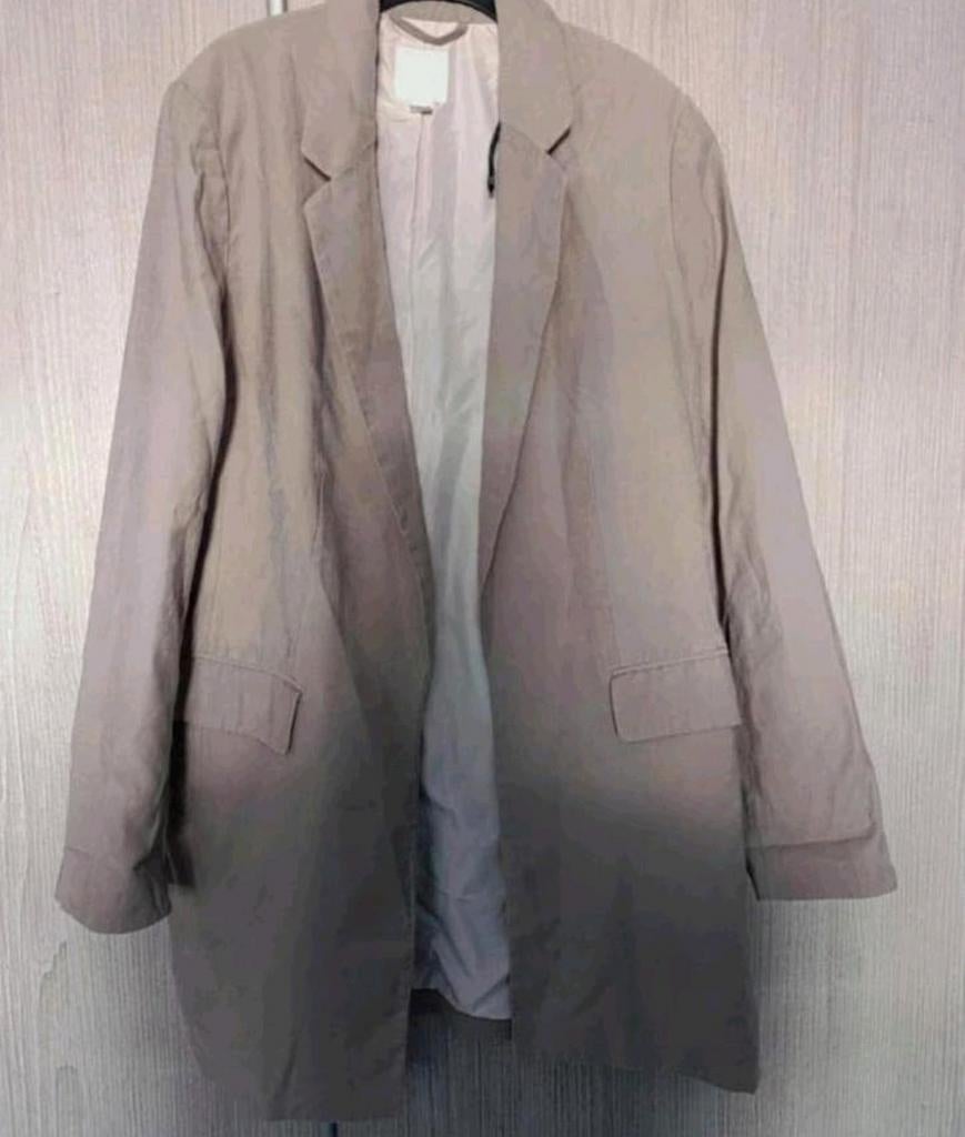 Nette beige blazer maat 40, H&M, Beige, Maat 42/44 (L), Ophalen of Verzenden