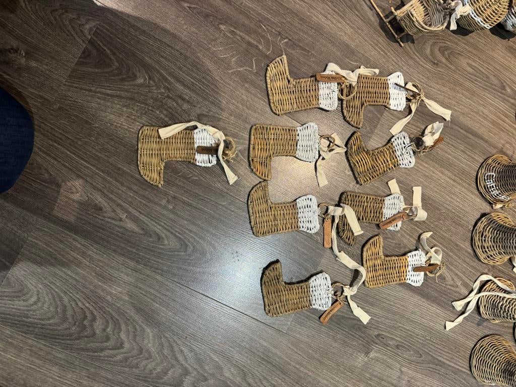 Riviera Maison rattan laarsjes, Ophalen of Verzenden, Zo goed als nieuw