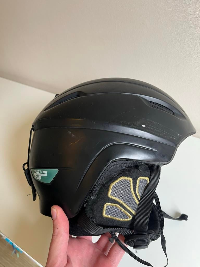 Salomon Ranger Custom AIR Ski/Snowboardhelm Zwart XXL, Sport en Fitness, Skiën en Langlaufen, Ophalen, Gebruikt, Overige typen