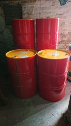 Olievaten rood 209 liter, Ophalen, Gebruikt, Vuurton