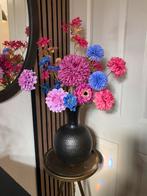 Prachtige Zijden bloemen in vaas Compleet, Ophalen of Verzenden, Nieuw, Bloemstuk, Roze
