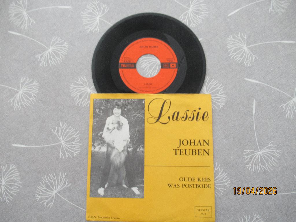 Johan Teuben   Lassie, Cd's en Dvd's, Vinyl Singles, 7 inch, Single, Ophalen of Verzenden, Zo goed als nieuw
