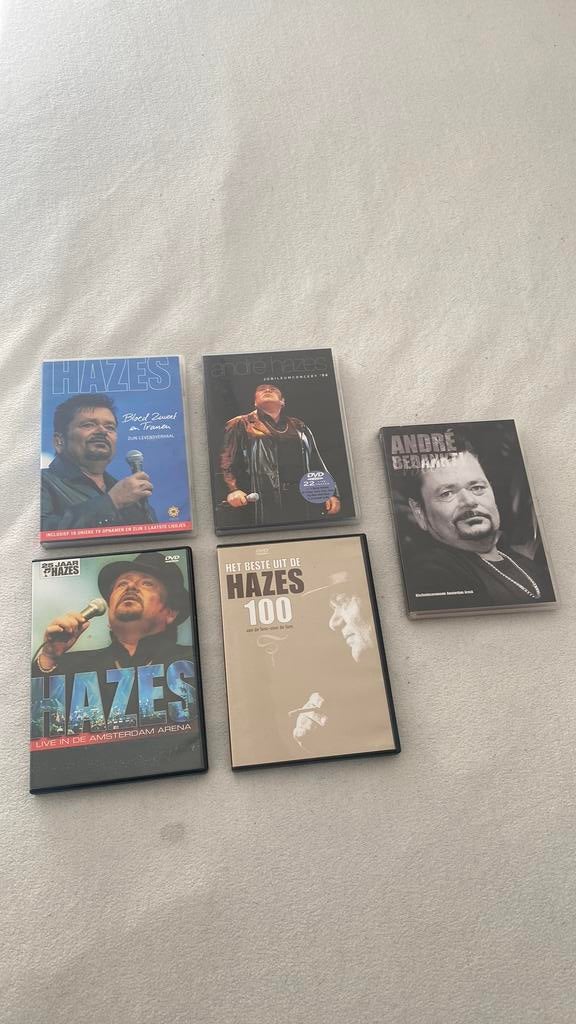 André Hazes dvd’s 5 stuks, Alle leeftijden, Ophalen of Verzenden, Gebruikt, Muziek