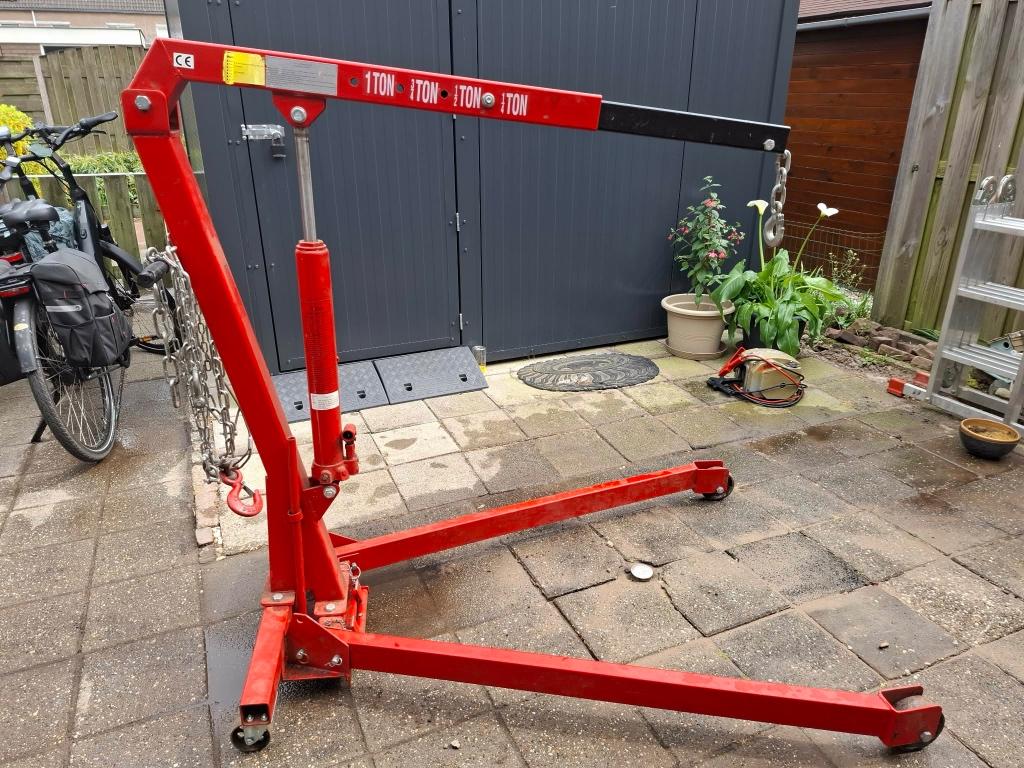 Motortakel, Auto diversen, Autogereedschap, Ophalen, Zo goed als nieuw