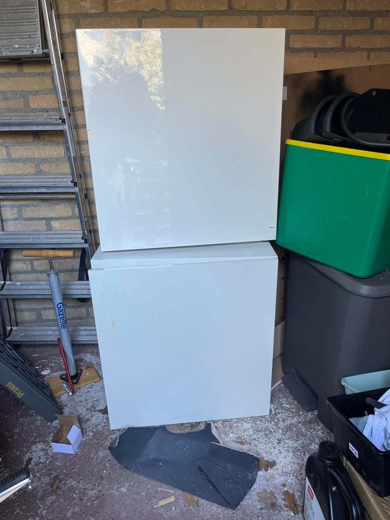 Witte kastjes (2 stuks) - 60x40x64 cm, Ophalen of Verzenden, Gebruikt