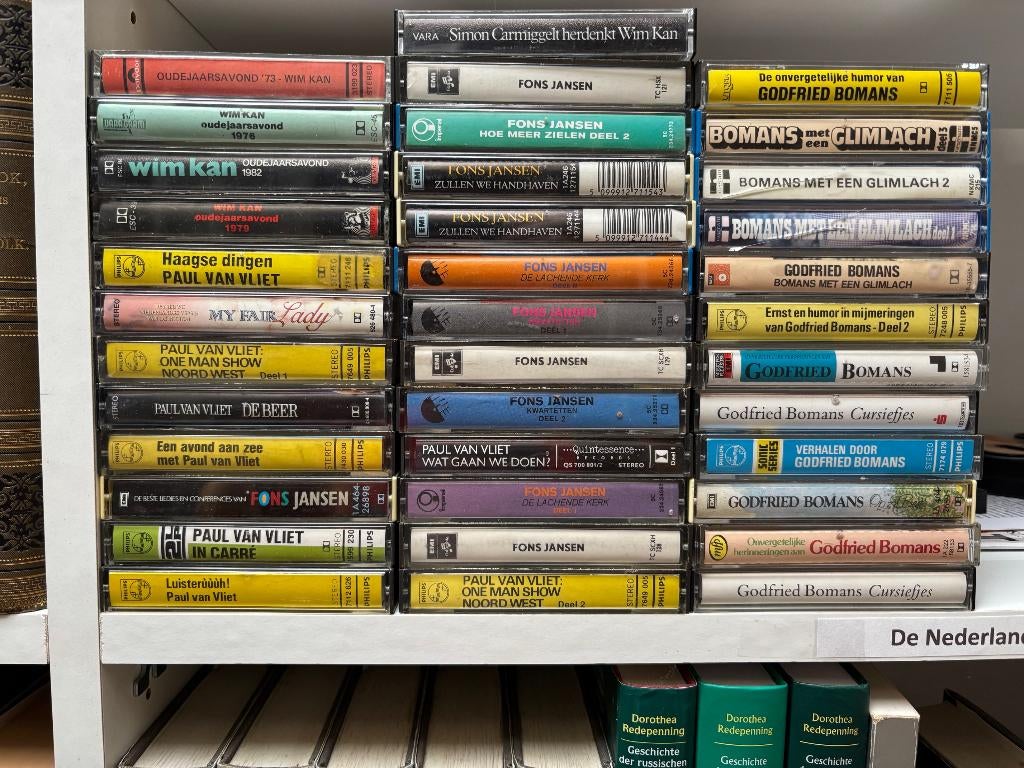 Cassettebandjes, Ophalen, Gebruikt, Humor en Cabaret, 26 bandjes of meer