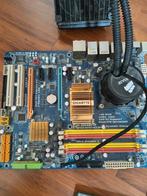 GIGABYTE GA-EP45-DS3P Moederbord met DDR2 RAM en koeler, Computers en Software, Moederborden, Gebruikt, Ophalen of Verzenden, DDR2