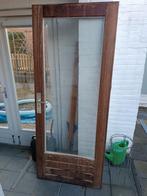 Hardhouten tuindeur 202x83cm met isolatie glas - Nette staat, Ophalen, Gebruikt, Minder dan 80 cm, Buitendeur