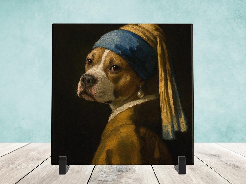 Het Meisje met de Parel - American Staffordshire Terrier, Verzenden, Nieuw