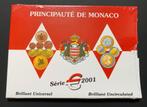 BU set Monaco 2001 in blister (1 Cent - 2 Euro), Verzenden, Monaco, Overige waardes, Setje