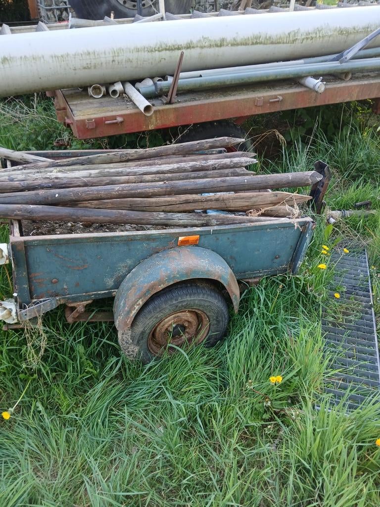 Aanhanger opknapper met nieuwe banden, Ophalen of Verzenden, Gebruikt