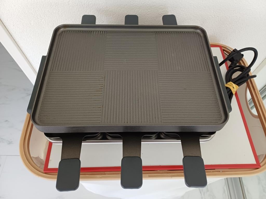 Compacte raclette grill voor 4-6 personen, Ophalen of Verzenden, Gebruikt, 4 t/m 7 personen
