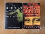 De Da Vinci Code en Het Bernini Mysterie van Dan Brown. IZGS, Ophalen of Verzenden, Zo goed als nieuw