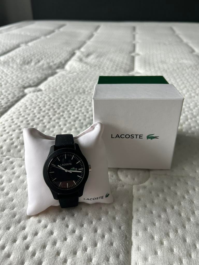 Lacoste horloge zwart NIEUW, Sieraden, Tassen en Uiterlijk, Horloges | Heren, Ophalen of Verzenden, Nieuw, Polshorloge, Overige merken