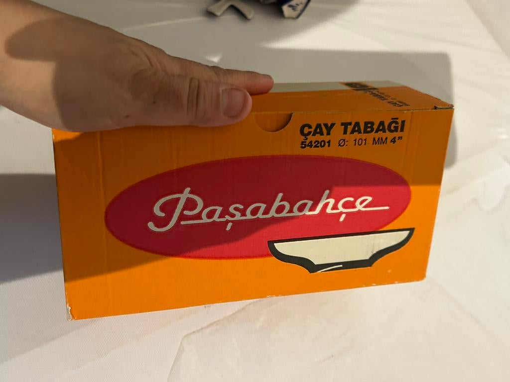 Set van 6 stuks Pasabahce schoteltjes, Huis en Inrichting, Keuken | Servies, Nieuw, Ophalen of Verzenden, Glas, Effen