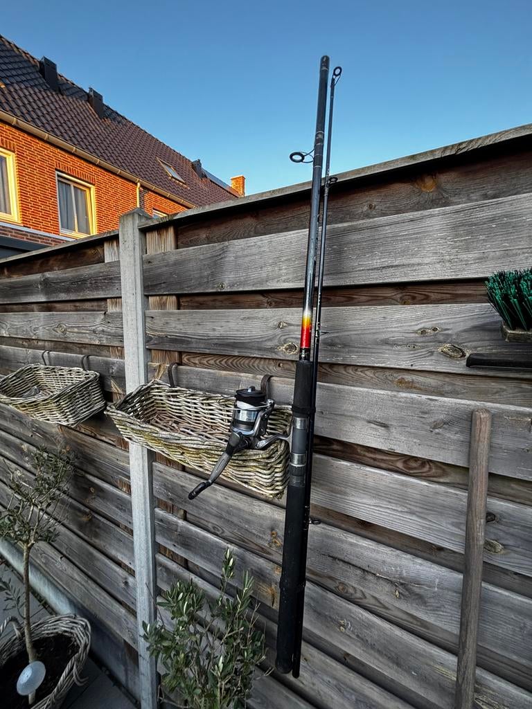 DAM Ultra Strong Boat Werphengel met Boxer 180 Molen, Ophalen, Gebruikt, Complete set