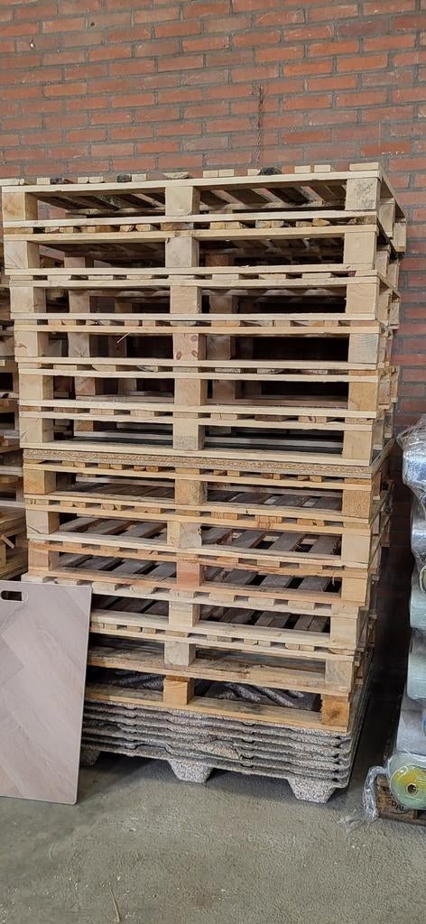Blokpallets Droog, Ophalen, 50 mm of meer, Pallet, Minder dan 200 cm