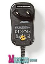 Universele AC Adapter, 3/ 4,5/ 5/ 6/ 7,5/ 9 en 12 V, 1000mA, Nedis, Nieuw, Info@marbeco.nl, Ophalen of Verzenden