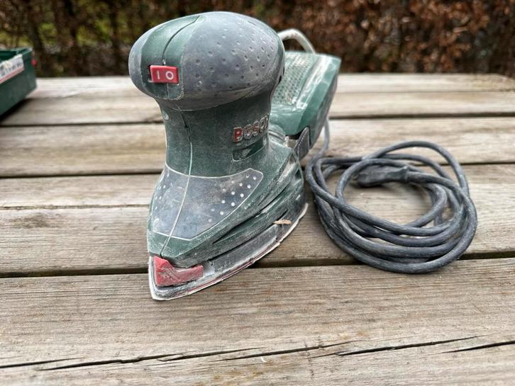 Bosch multischuurmachine PSM 160 A, Doe-het-zelf en Verbouw, Gereedschap | Schuurmachines, Gebruikt, Overige typen, Minder dan 600 watt