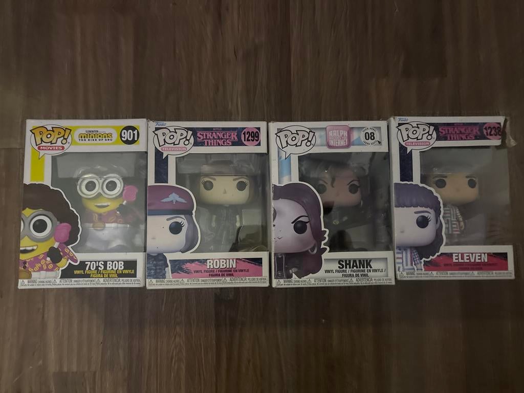 Funkopops: Minions, Stranger Things, Ralph Breaks the Intern, Ophalen, Gebruikt