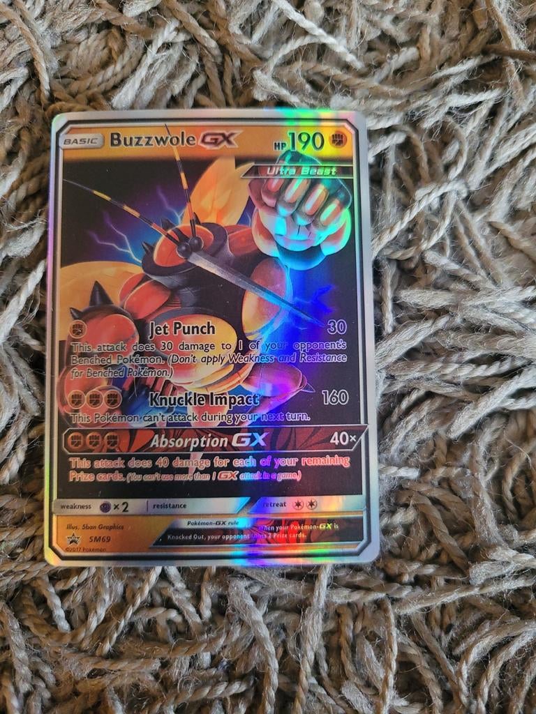 Buzzwole GX pokemonkaart, Ophalen of Verzenden