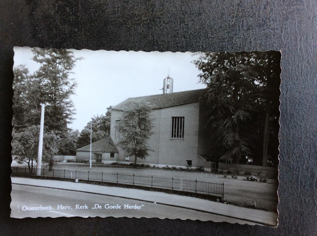 Oosterbeek, Herv. Kerk De Goede Herder, Ophalen of Verzenden, 1960 tot 1980, Gelopen, Gelderland