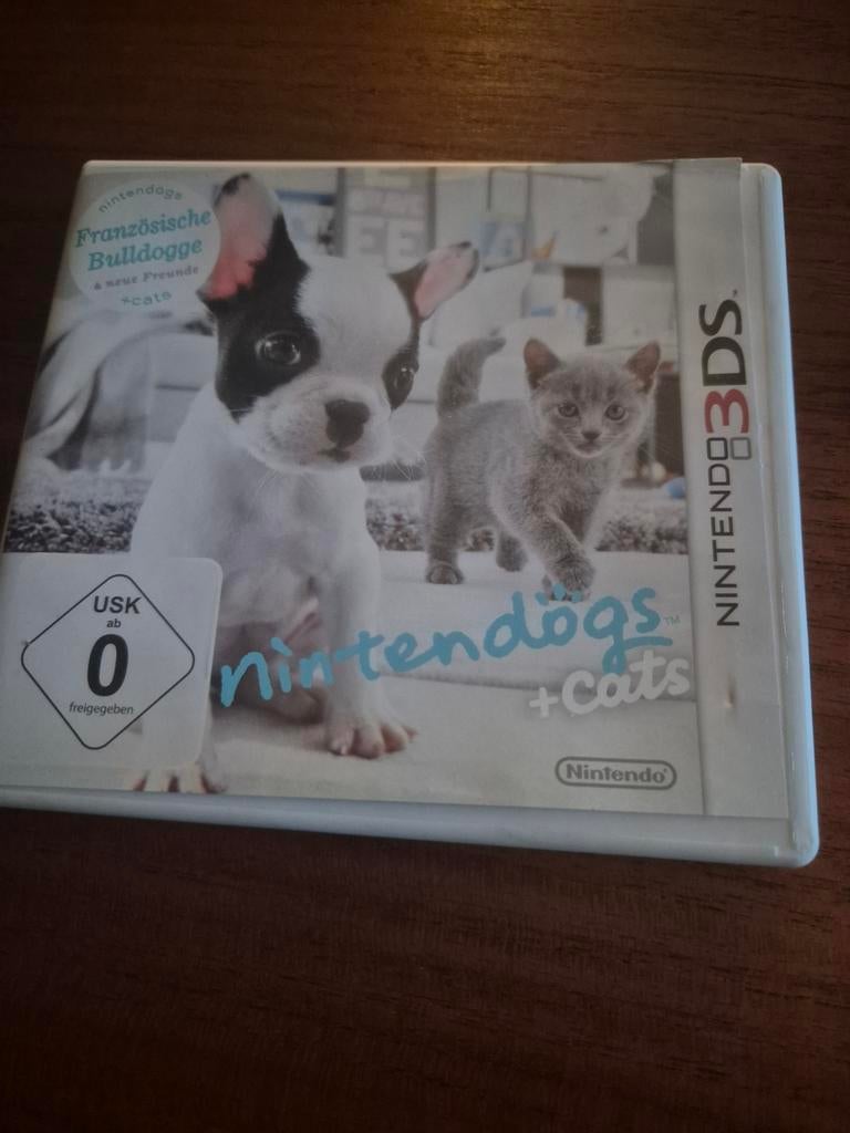 Nintendogs + Cats: Franse Bulldog & Nieuwe Vrienden (3DS), 1 speler, Ophalen of Verzenden, Zo goed als nieuw, Vanaf 3 jaar