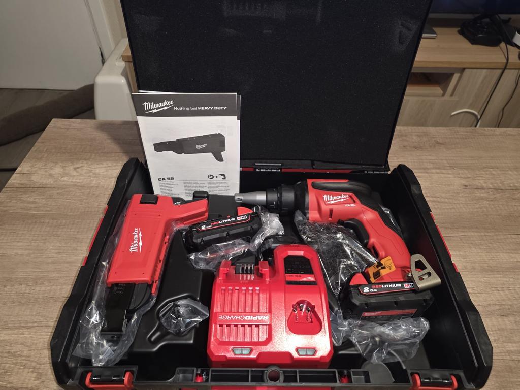 Milwaukee M18 FUEL FSGC-202X Schroefmachine Set, 600 watt of meer, Variabele snelheid, Ophalen of Verzenden, Zo goed als nieuw