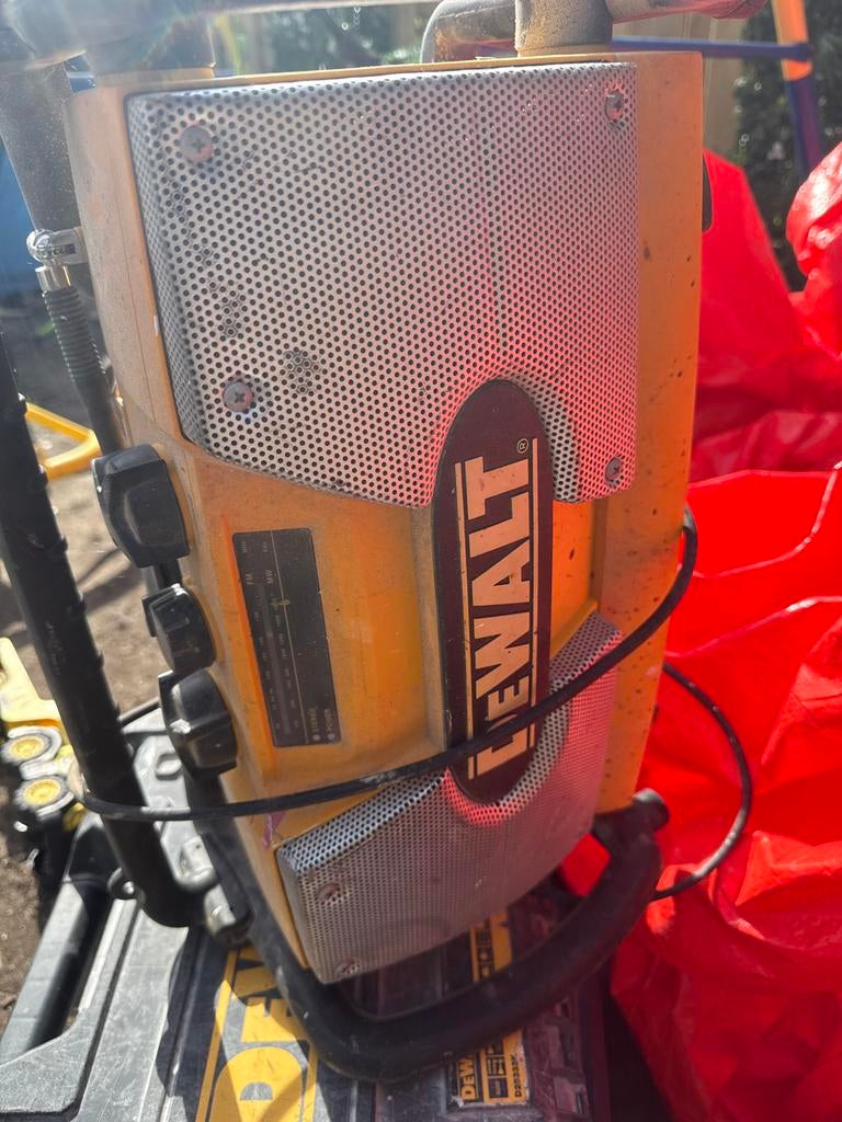 Dewalt bouwradio, Audio, Tv en Foto, Radio's, Ophalen of Verzenden, Gebruikt, Bouwradio
