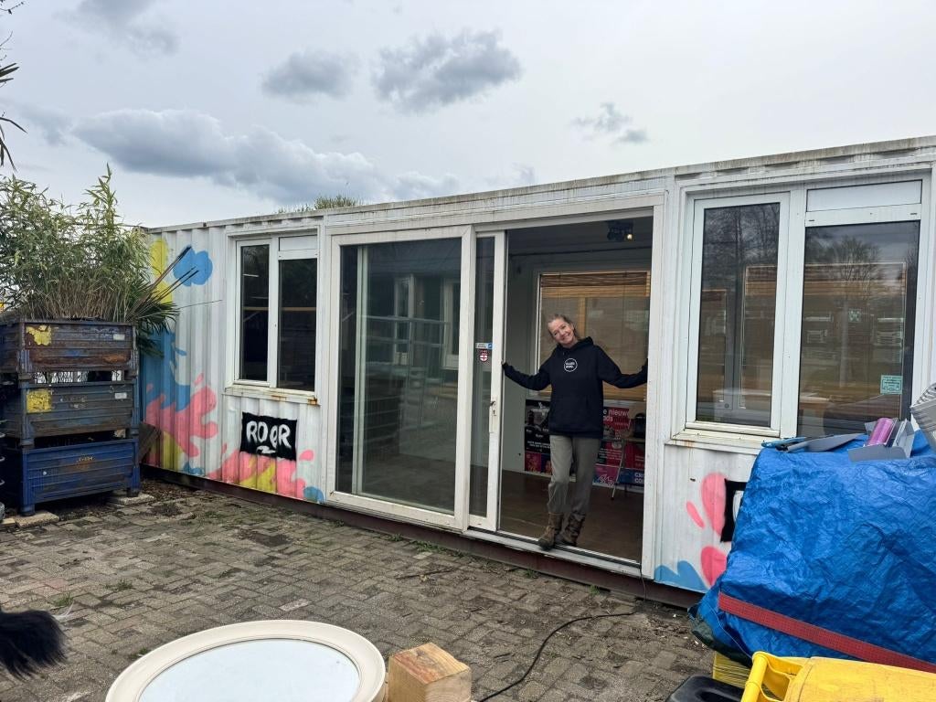 40ft omgebouwde container met schuifpui toiletten en ramen, Ophalen of Verzenden