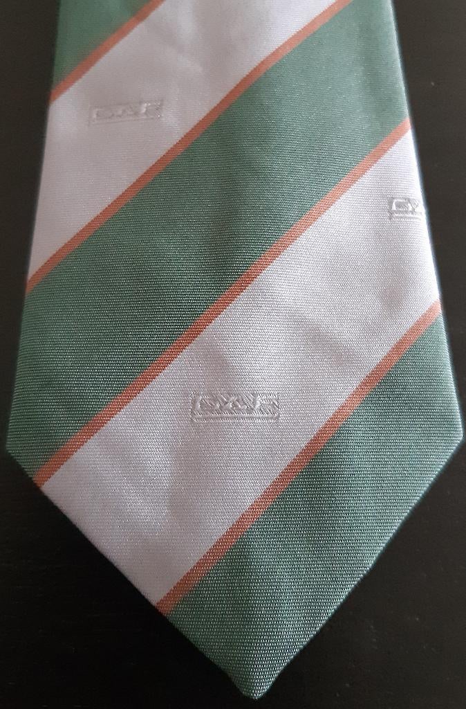 DAF vrachtwagen stropdas groen-grijs-oranje Van Doorne's, Ophalen of Verzenden, Nieuw, Gebruiksvoorwerp