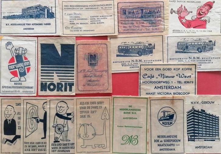 Amsterdam gesorteerd op N 150, Verzamelen, Suikerzakjes, Verzenden