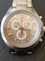 Swiss Military Hanowa Horloge RVS, Saffierglas, 10ATM, Ophalen of Verzenden, Staal, Polshorloge, Overige merken