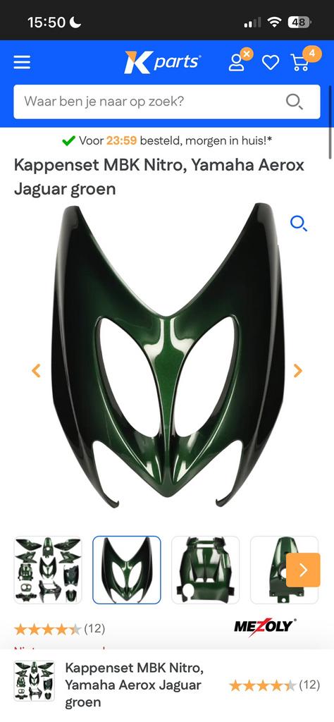 !Gezocht! Aerox voor kap jaguar green, Ophalen of Verzenden