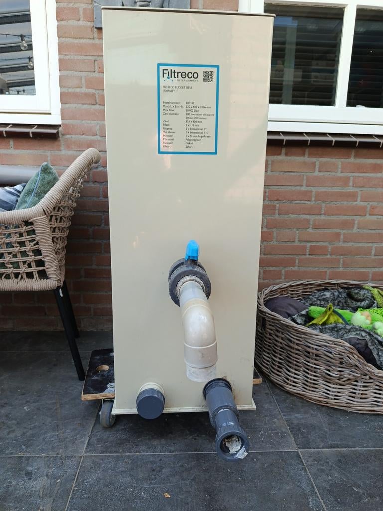 Filtreco gravity zeefbochtfilter - max 30000l/uur, Tuin en Terras, Ophalen, Gebruikt, Vijverfilter