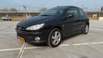 Peugeot 206 1.4 3D 2007 Zwart, Voorwielaandrijving, 31 €/maand, 4 cilinders, Origineel Nederlands