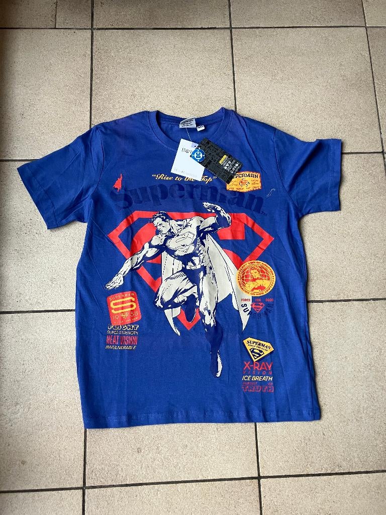 Nieuw Blauw T shirt ' Superman ' - maat 158 / 164, Kinderen en Baby's, Kinderkleding | Maat 158, Ophalen of Verzenden, Nieuw, Jongen