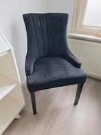 Stijlvolle Zwarte Eetkamerstoel - Comfortabel en Modern, Ophalen, Zwart, Modern, Elegant, Zo goed als nieuw