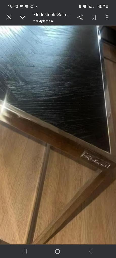 Industriele Salontafels Richmond, Ophalen, Minder dan 50 cm, Zo goed als nieuw, 150 tot 200 cm