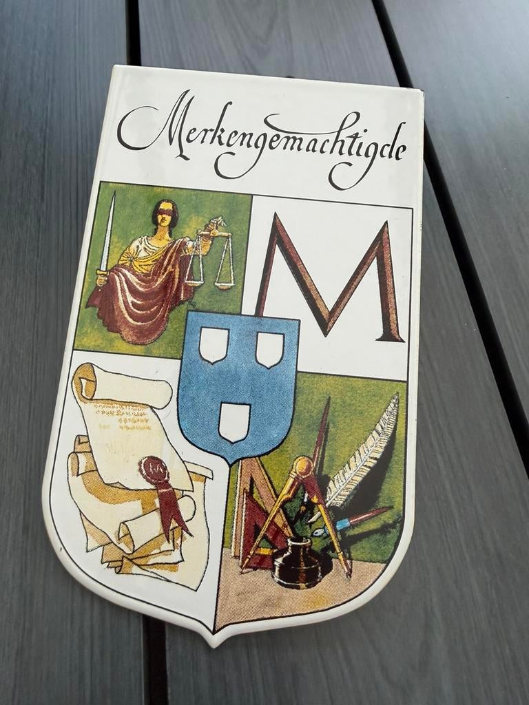 Emaille bordje Merkengemachtigde, Reclamebord, I, Ophalen of Verzenden, Zo goed als nieuw