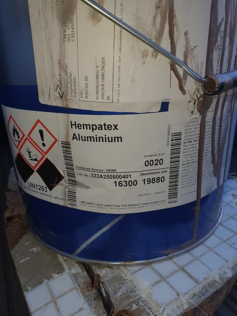 Hempel hempatex 16300  bootverf 20 l, Watersport en Boten, Ophalen, Nieuw