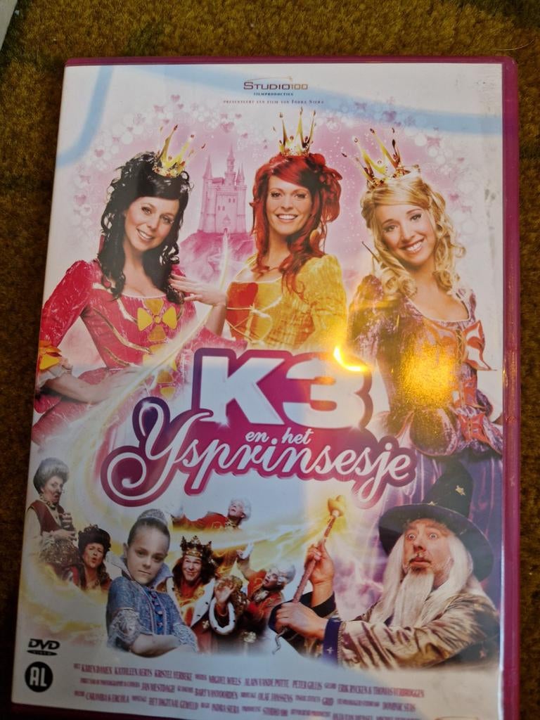 K3 en het IJsprinsesje DVD - Studio 100 Film, Gebruikt, Alle leeftijden, Overige genres, Ophalen of Verzenden