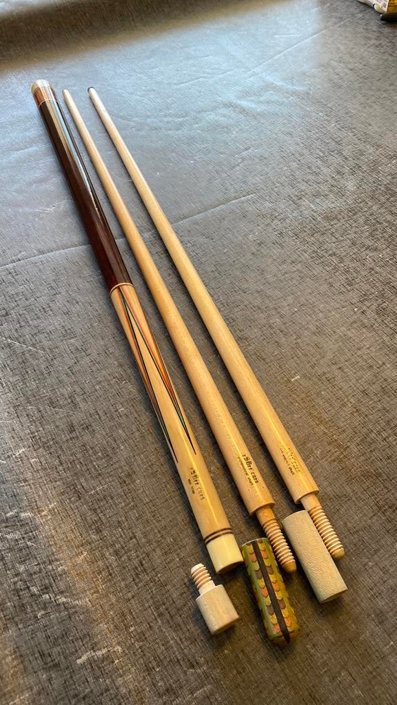 Biljartkeu eSbee Titan met twee toppen, Sport en Fitness, Ophalen of Verzenden, Zo goed als nieuw, Keu of Ballen