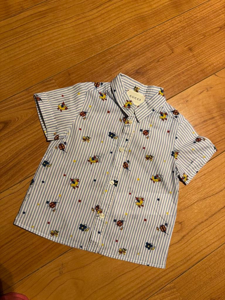 Nieuw Gucci baby overhemdje - ongedragen mt 9-12M, Kinderen en Baby's, Ophalen of Verzenden, Nieuw